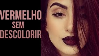 Descubra a Coloração do Cabelo Vermelho Sem Descolorir HairTutorial [upl. by Abbe]