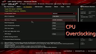 CPU overclocking on the ASUS ROG STRIX B650E F GAMING Motherboard [upl. by Orji]