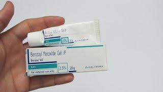 BENZAC AC Gel Benzoyl Peroxide Gel 25 Vs 5 [upl. by Llyrrad]