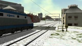 MSTS Korail SeoulMETRO playing movie mp4 [upl. by Alleinnad]