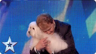 Marc Métral and his talking dog wow the Judges  Britains Got Talent Unforgettable Audition [upl. by Bronez]