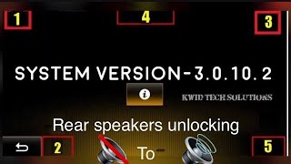 Renault Medianav 30102 rear speakers unlocking  Hindi [upl. by Iknarf252]