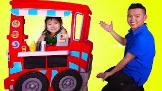 Jannie Pretend Play with Food Truck Kitchen Toyset [upl. by Beka94]