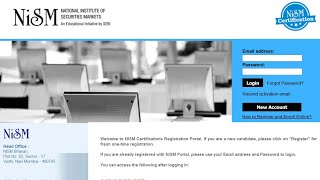 How to Register For NISM Mutual Fund Exam  NISM Exam [upl. by Htelimay]