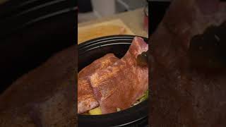 CROCKPOT BBQ RIBS fypシ゚viral cooking delicious easyrecipe ribs bbq [upl. by Aneehsirk664]