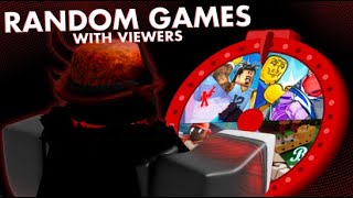 Playing Random Games Viewers Pick  🔴 Roblox LIVE 🔴 [upl. by Anilys]