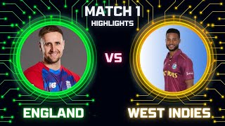 West Indies vs England  1st ODI Match Highlights  ENG vs WI [upl. by Leah]