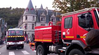 Les Sapeurspompiers de Quimper en convoi [upl. by Atirahs]