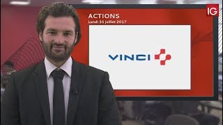 Bourse  Action Vinci dans une phase corrective mais  IG 31072017 [upl. by Ttennaj]