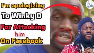 THEMBA GORIMBO APOLOGIZES TO WINKY D Im Sorry [upl. by Idmann]