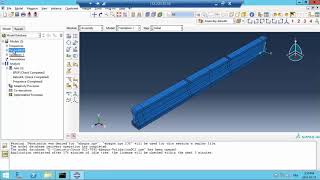 Part 2  Poutre en béton armé précontraint comportement nonlinéaire  Abaqus [upl. by Eniowtna]