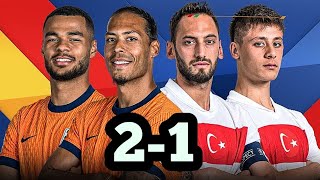 NETHERLANDS VS TURKEY 21  EURO 2024 FOOTBALL my review [upl. by Llib]