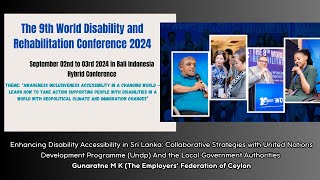 World Disability amp Rehabilitation Conference 2024W D R C Accessibility Indonisia September 2024 [upl. by Batory694]