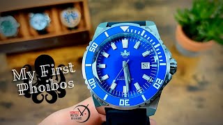 🐙 Phoibos Leviathan PY032B 🐙 500m Diver Microbrand Honest Watch Review HWR [upl. by Ilanos]