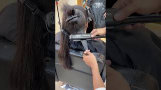 How to do keratin hair treatment keratinhairatsaloon hairstyle explore keratin hair hair [upl. by Aineval]