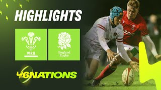 HIGHLIGHTS  Wales v England  Six Nations Under20 [upl. by Laeynad]