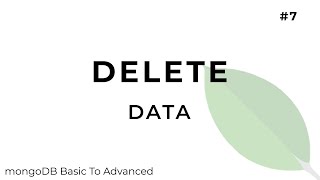 Delete data  MongoDB [upl. by Meit]