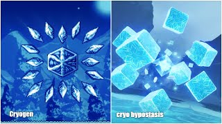 I put terraria cryogen theme over Cryo Hypostasis  Genshin Impact [upl. by Grunenwald]