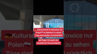 🇩🇪Kulturschock in 🇵🇱Bahnhof Katowice nur Polen und Züge sind sauber😳 [upl. by Aihsikal]