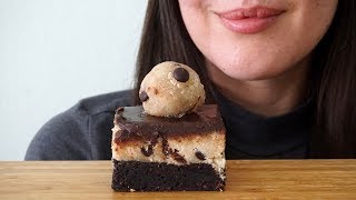 ASMR Eating Sounds Cookie Dough Brownie No Talking [upl. by Eide736]