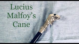 Lucius Malfoy’s Cane Wand Review  Noble Collection [upl. by Asinet]