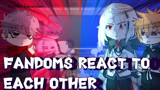 Fandoms react to each other Itadori Yuji  Sukuna  Gacha React  jjk chapter 264 [upl. by Doralia]