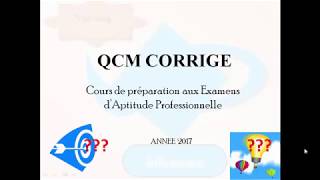 QCM CORRIGE [upl. by Ainolopa98]