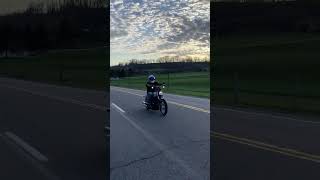 Street Bob 114 Wheelie Learning how to Wheelie a Harley harleydavidson streetbob114 [upl. by Posner872]