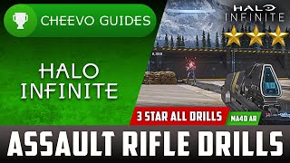 Halo Infinite  3 Star Weapon Drills  Assault Rifle MA40 AR 99 STARS [upl. by Acireit994]