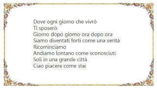 Jovanotti  Ti Sposerò Lyrics [upl. by Coralie]