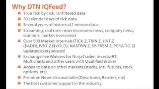 DTN IQFeed Overview and QampA [upl. by Garlinda]