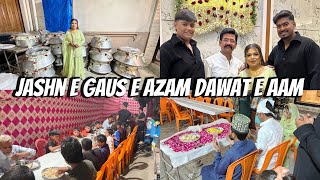 Jashne E Gaus E Azam DawatEAam ✨ Alhamdulillah Niyaz Aache Se Hogayi ❤️  Afroz Recipe Vlog [upl. by Booze659]