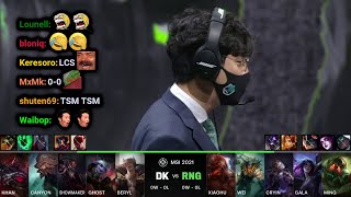 DK vs RNG  2021 MSI Rumble Day 1  Twitch VOD with Chat [upl. by Tiff]