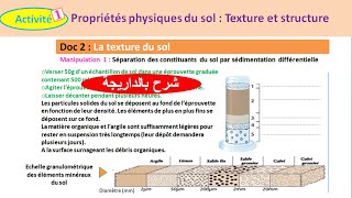 Activité 1  propriétés physiques du sol texture et structure شرح بالداريجة [upl. by Tenaj249]