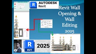 Revit wall opening  Revit wall editing  Revit opening  Revit software for civil engineering [upl. by Sergent217]