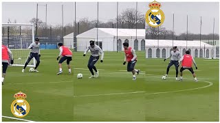 La première séance dentraînement de Kylian Mbappé au Real Madrid [upl. by Azilef]