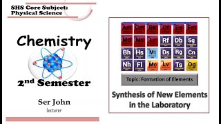 Lesson 2 Formation of Elements in the Laboratory Complete lesson [upl. by Zzabahs]