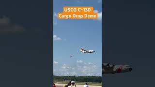 USCG C130 Cargo Drop Demonstration  2024 NAS Oceana Air Show [upl. by Icyak563]