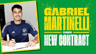 🇧🇷Gabriel Martinelli signs new contract  Full Interview [upl. by Conners]