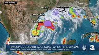 Storm preps underway in Gulf Coast states as Tropical Storm Francine approaches [upl. by Ulyram]