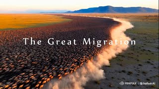 The Great Migration  AI Wildlife Documentary [upl. by Lluj626]