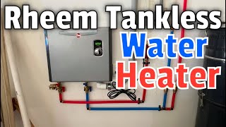 Rheem 36 KW Electric Tankless Water Heater Installation In Fort Myers FL  Ultra Plumbing [upl. by Ardnuhsor]