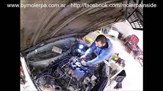 Mercedes 380 SEC W126043 M113E50 SWAP  Cableado de prueba y arranque [upl. by Hugo]