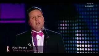 Paul Potts  Time To Say Goodbye [upl. by Weikert430]