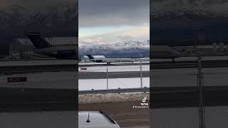 Everts Air Cargo rejected takeoff “Compressor stall” runway 15 anchorageairport evertsaircargo [upl. by Oniluap569]