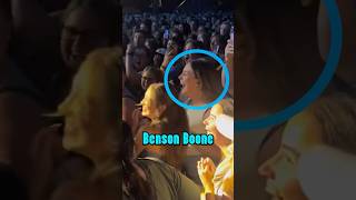 Benson Boone met his ex girlfriend from middle school during a concert 😂 [upl. by Noy]