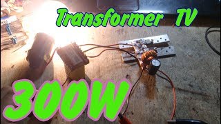 Inverter 12V to 220 from TV transformer  How to make [upl. by Ahsitak939]