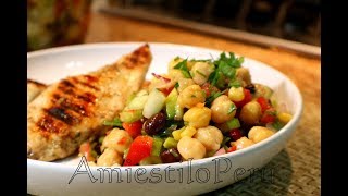 ENSALADA DE GARBANZOS con verduras [upl. by Justina765]