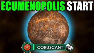 Starting With AN ECUMENOPOLIS In Stellaris [upl. by Airdua93]