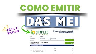 Como emitir DAS MEI Simples nacional [upl. by Llenroc]